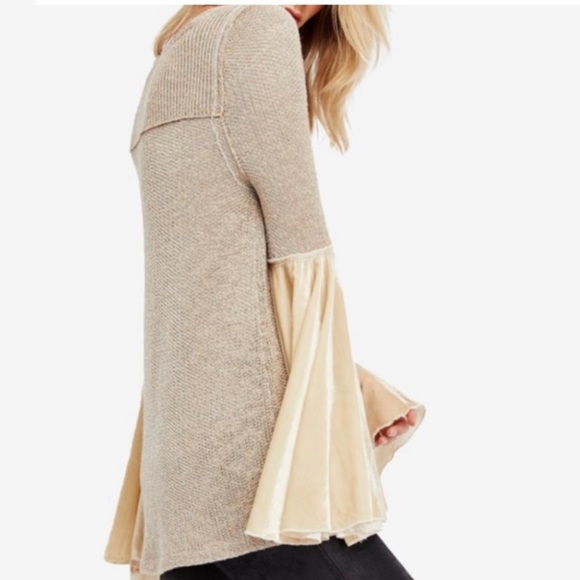 Free People Celestial Knit Bell Sleeve Sweater - Picture 3 of 7